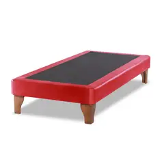 LATAM HOME - Base europea zen cuero rojo 1 1/2 pza
