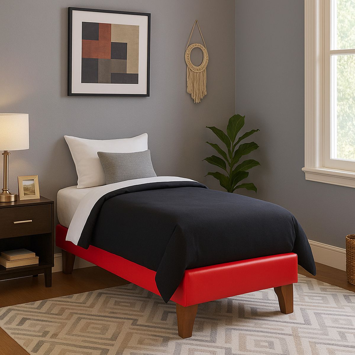 LATAM HOME - Base europea zen pu rojo 1 pza