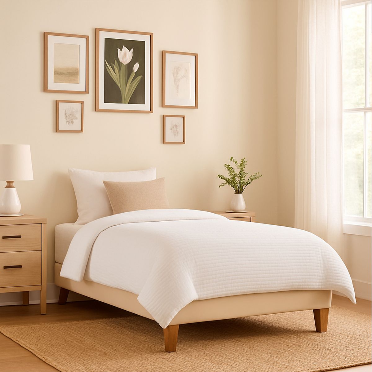 LATAM HOME - Base europea zen pu beige 1 pza