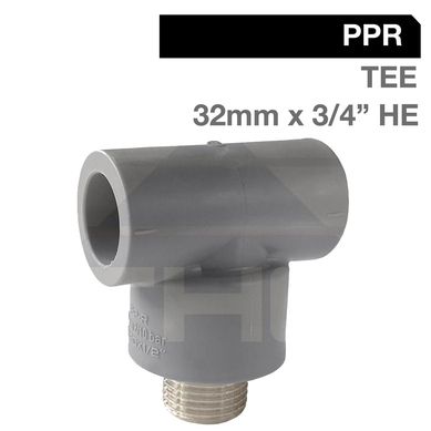 Tee 32 x 3/4 HE PP-RCT