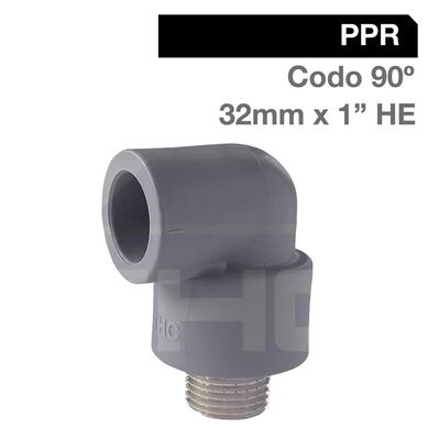 Codo 32 x 1 HE PP-RCT.