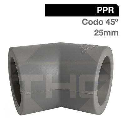 Codo 45 25 mm PP-RCT.