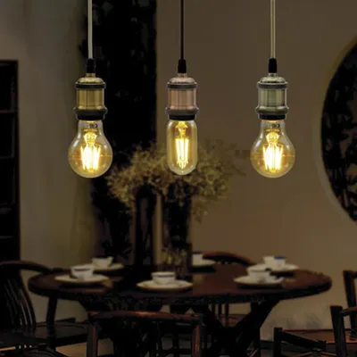 Imagen 2 del producto Soquete Vintage Retro E27 Dorado Con Cable 90 Cm