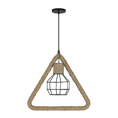 Lmpara Colgante Estilo Rstico Triangular E-27.