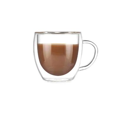 Imagen 2 del producto Set 2 Tazas/Mug 250 ml Vidrio Doble Pared Negro