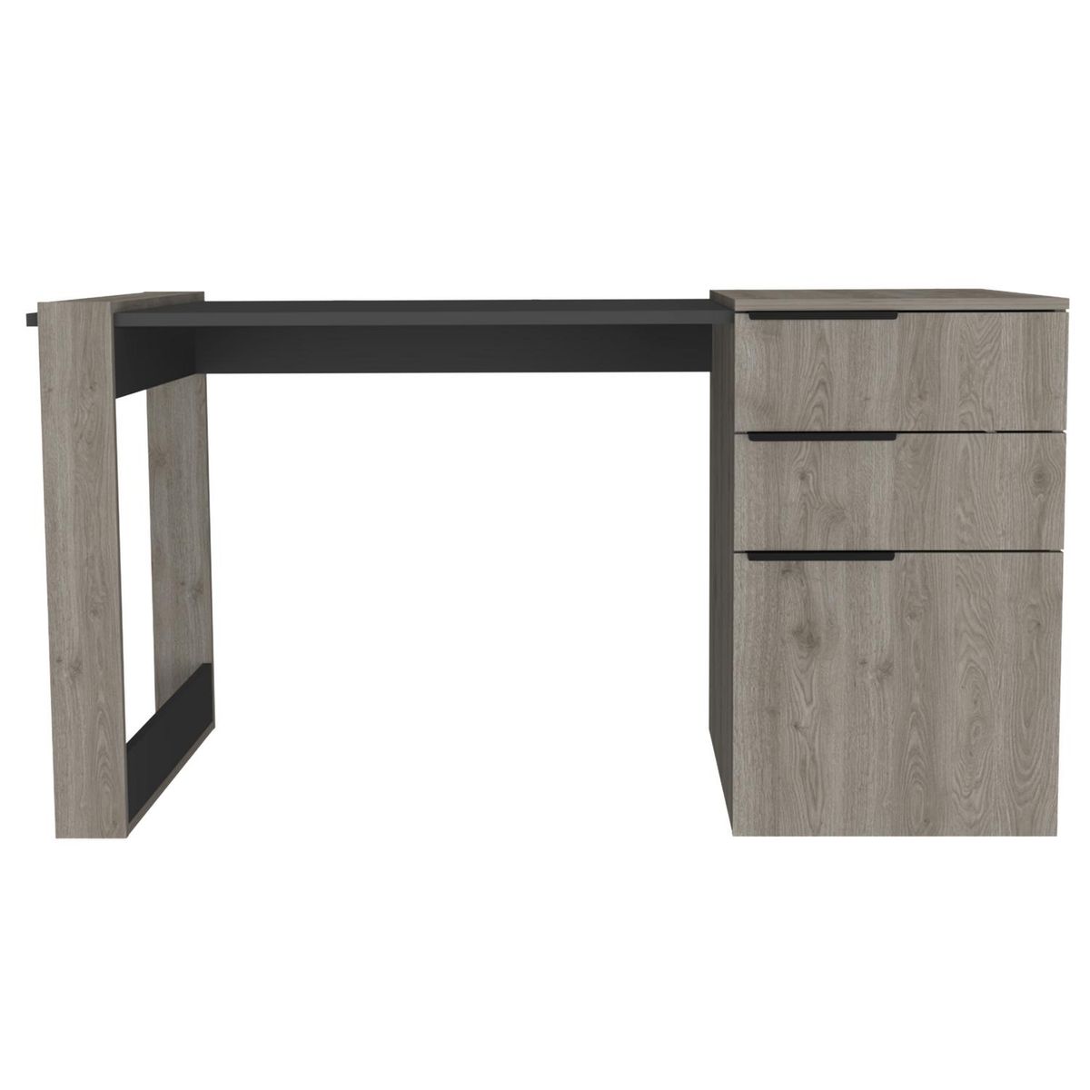 TUHOME - Escritorio Office ceniza-plomo