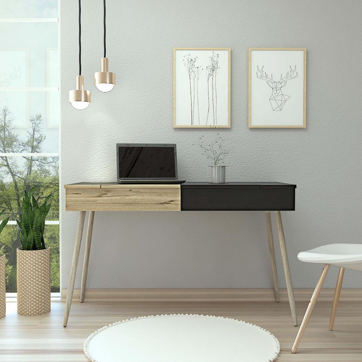 TUHOME - Escritorio Dubai duna-wengue