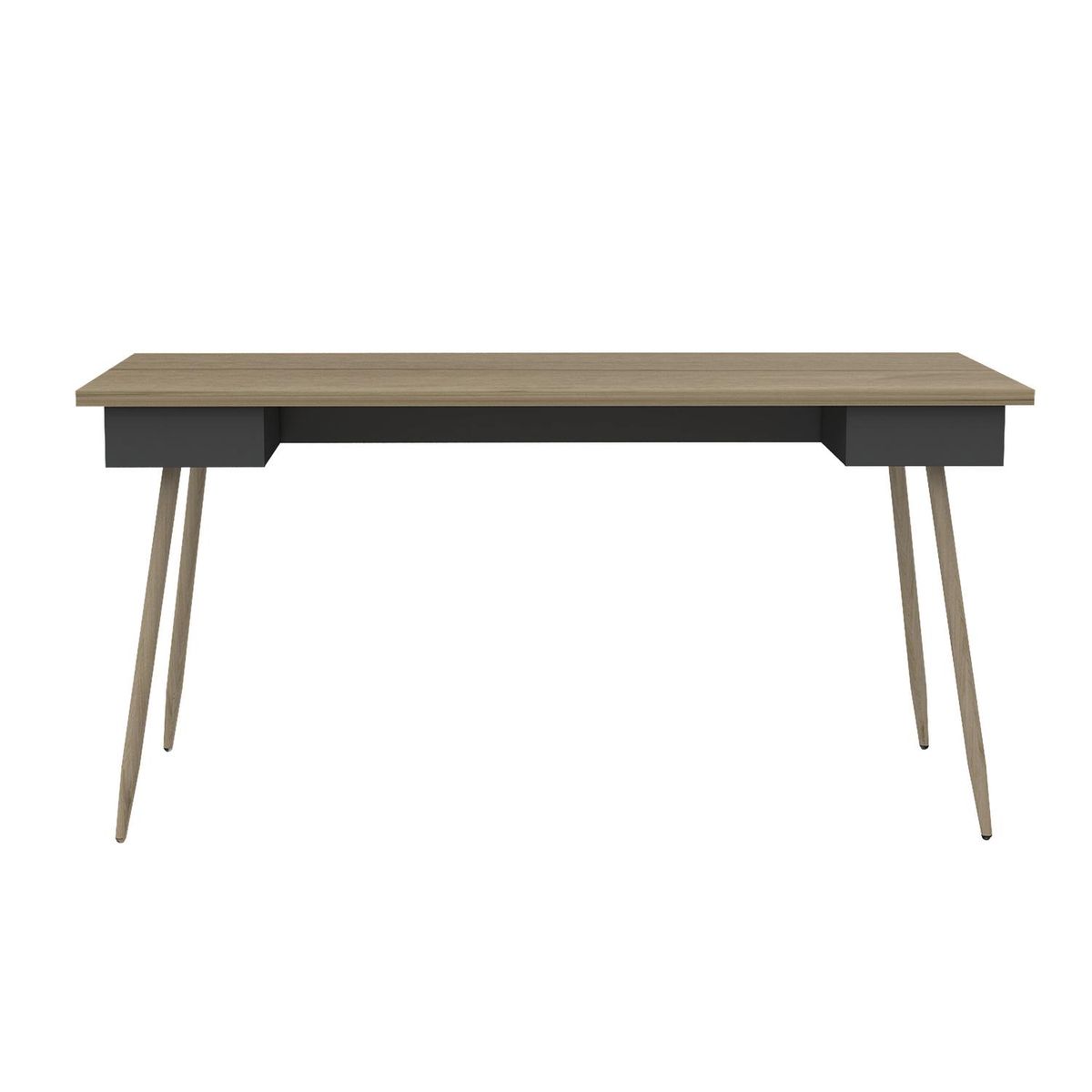 TUHOME - Escritorio Newport duna-plomo