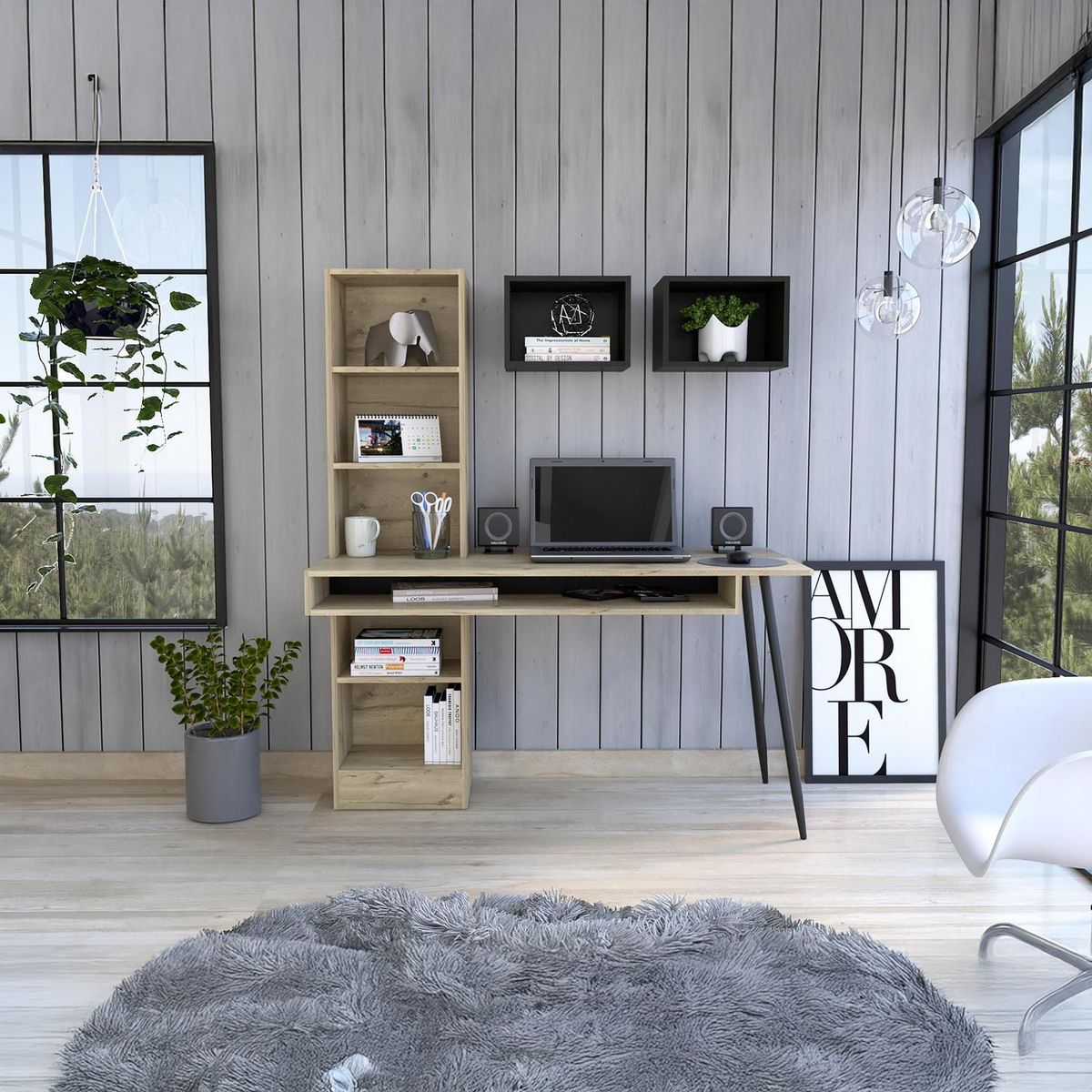 TUHOME - Escritorio Brunatti duna-wengue