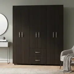 TUHOME - Clóset Bariloche 6 Puerta(s) 2 Cajón(es) 6 Repisa(s) 170.3x180x50.3 cm Wengué