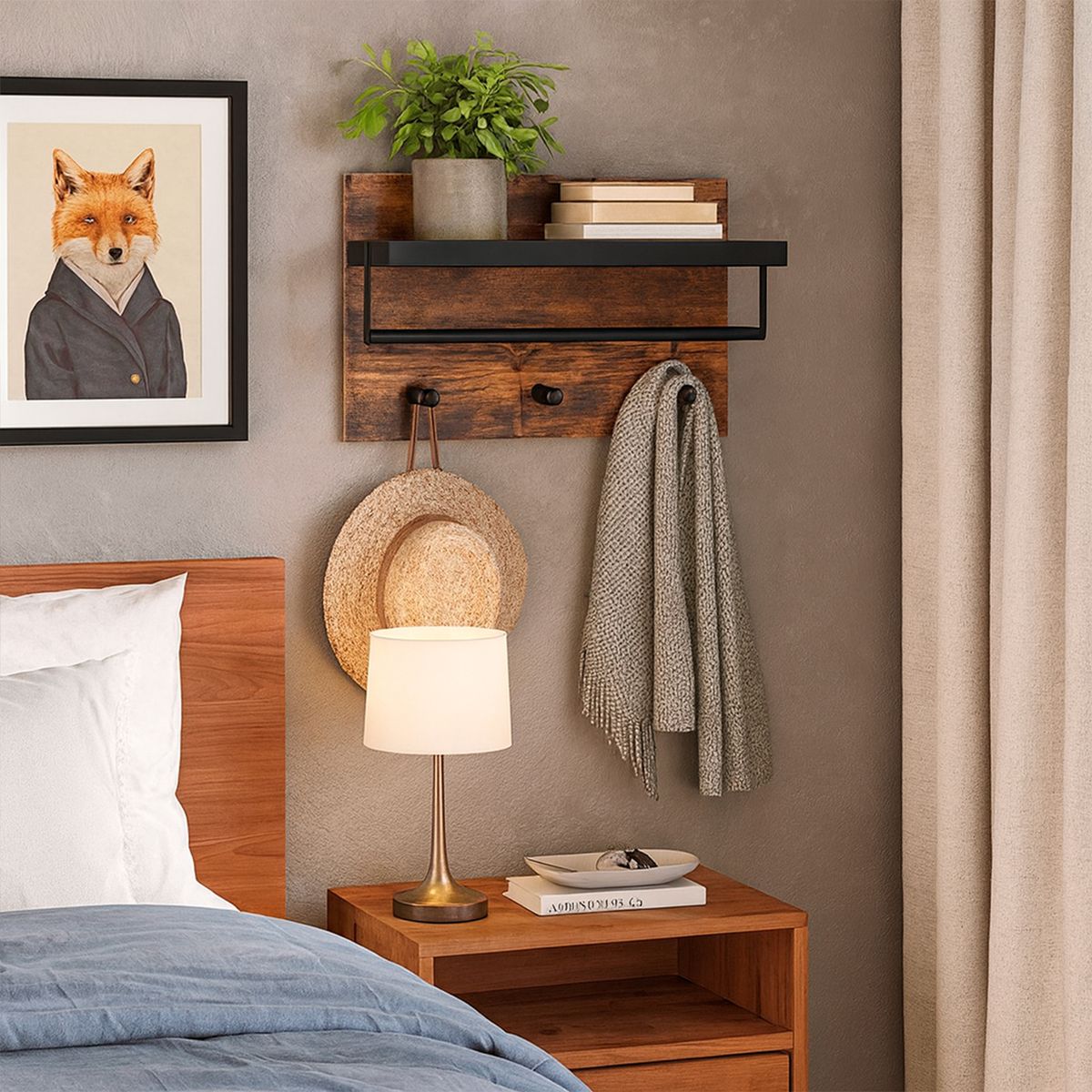 POTTERY - Estante Aglomerado 1 Nivel(es) 60x40x21.5 cm Café