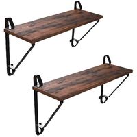 Set de Repisas Aglomerado 2 Nivel(es) 60x32x20 cm Café