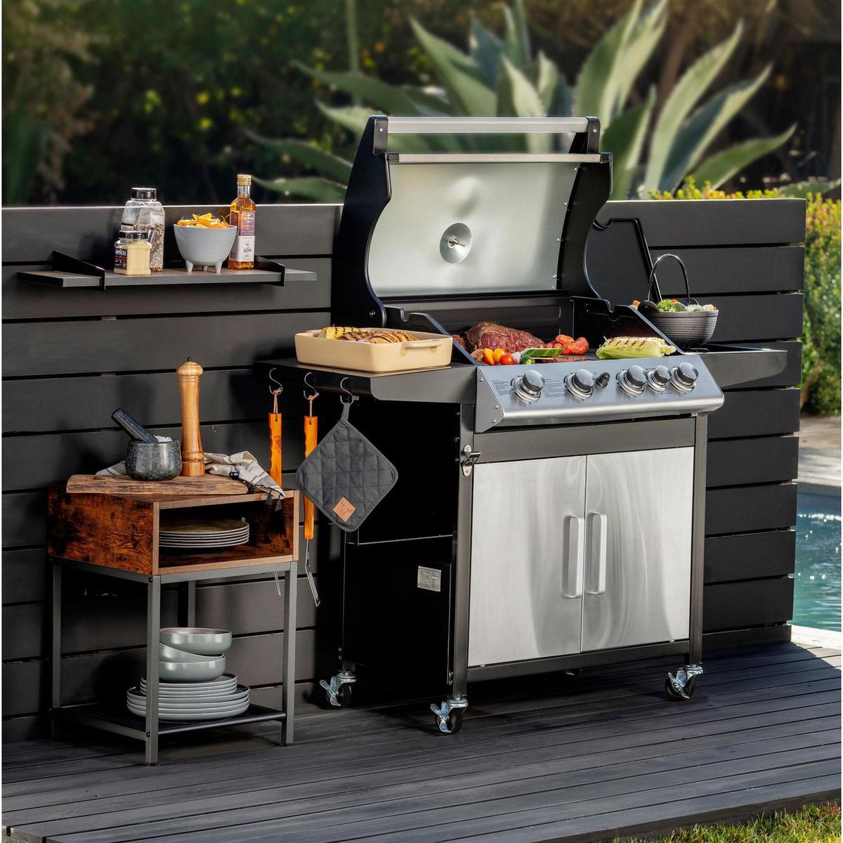 POTTERY - Mesa de apoyo 40x40x58 cm