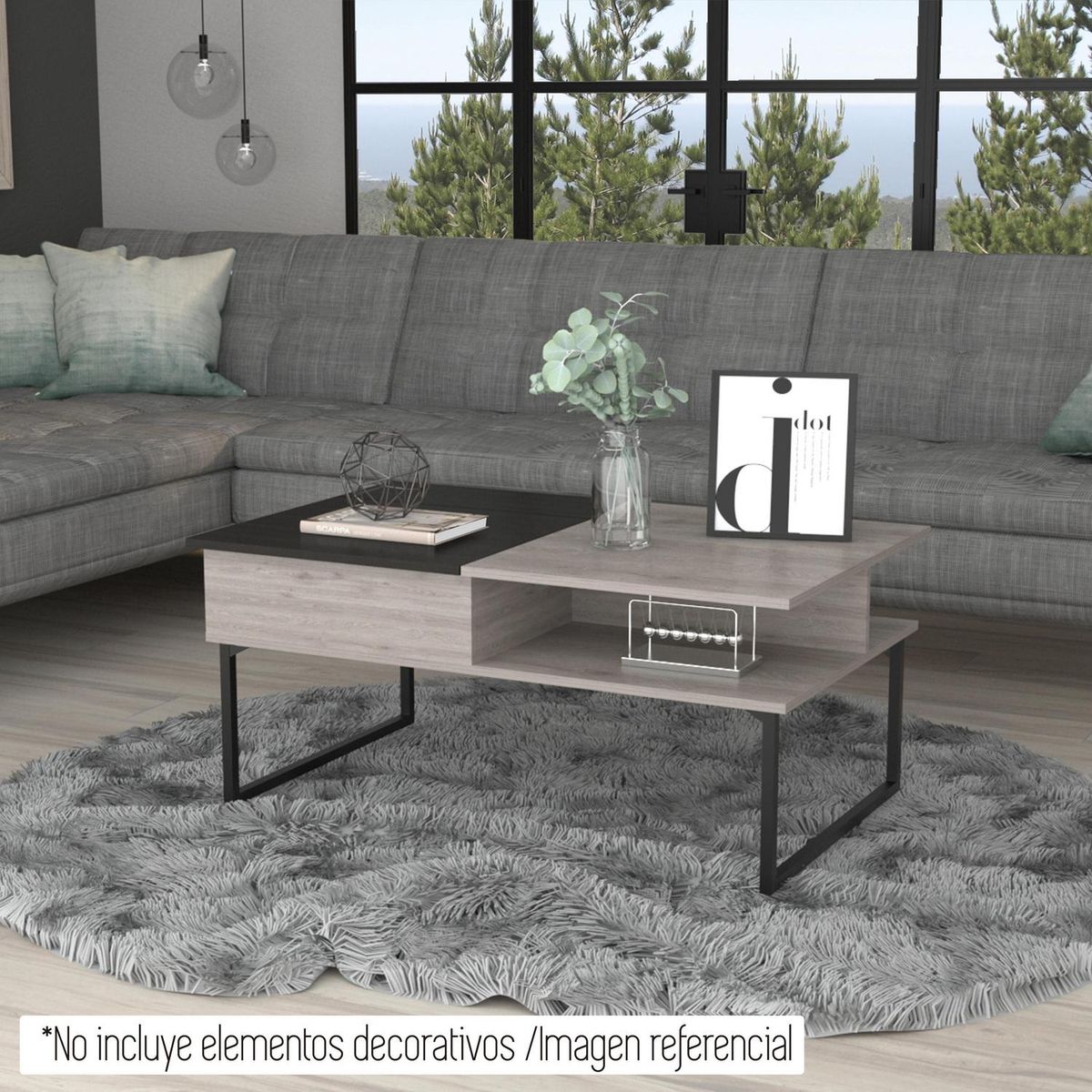 TUHOME - Mesa de centro funcional