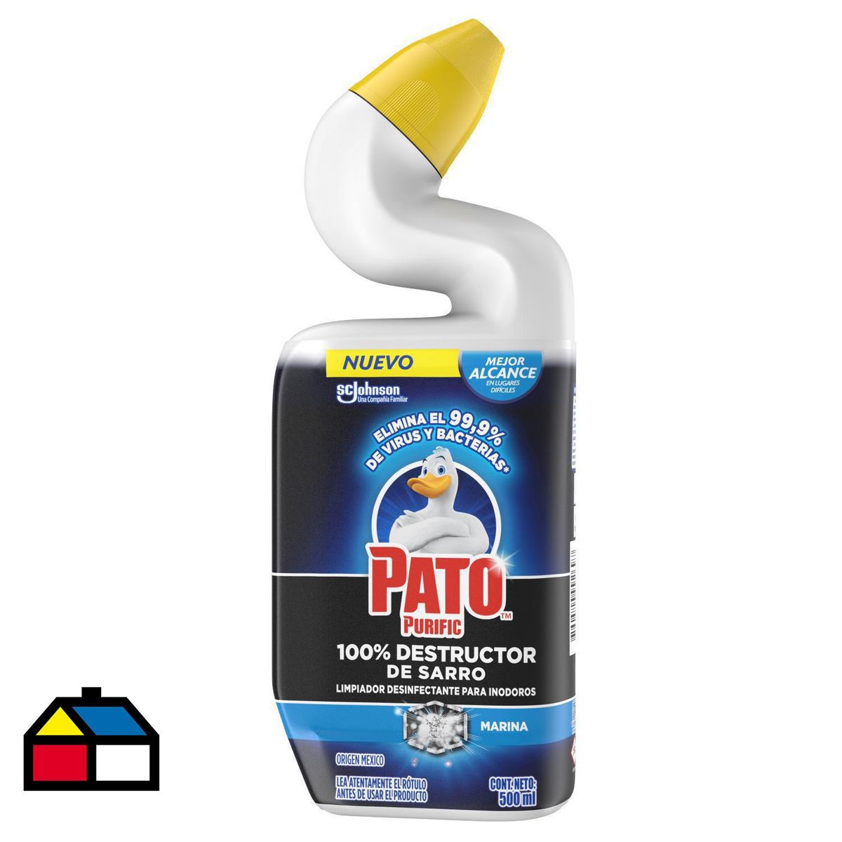 PATO PURIFIC - Quitasarro Líquido Pato Purific Marina 500 ml Destructor Sarro Baño