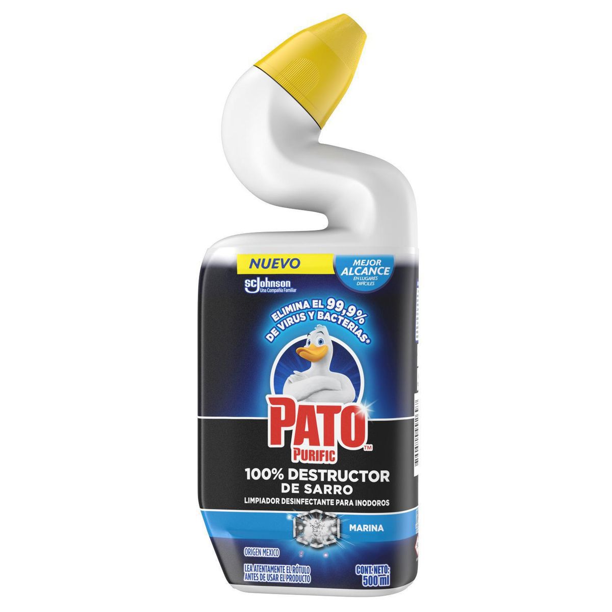 PATO PURIFIC - Quitasarro Líquido Pato Purific Marina 500 ml Destructor Sarro Baño