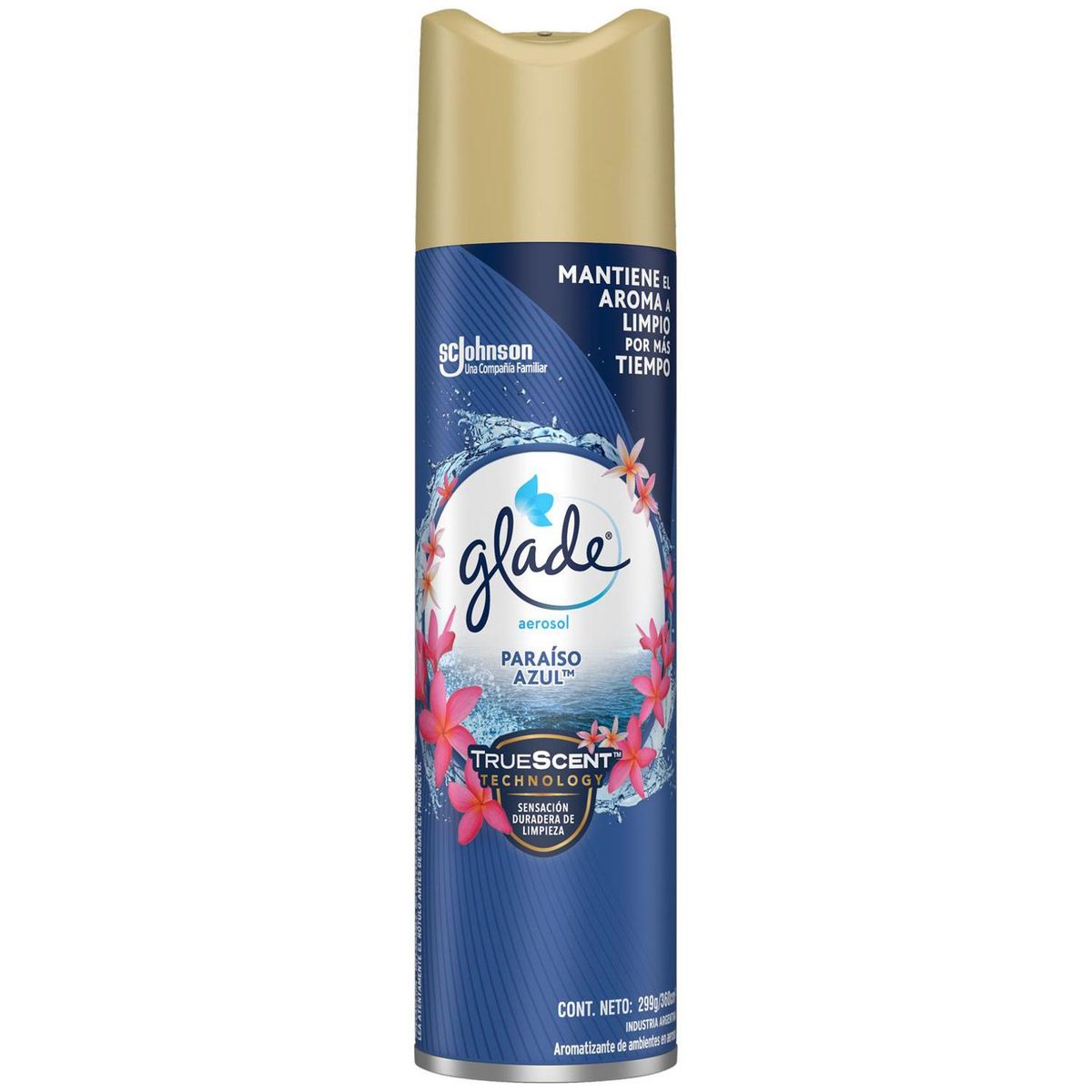 GLADE - Desodorante Aerosol Paraiso Azul 0.36 l
