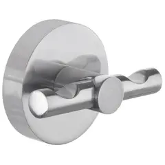 TESA - Percha Adhesiva Doble Acero Inoxidable Plateado satinado