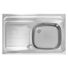 TEKA - Lavaplatos Sobreponer 1 Cubeta(s) 80x14x50 cm Acero inoxidable