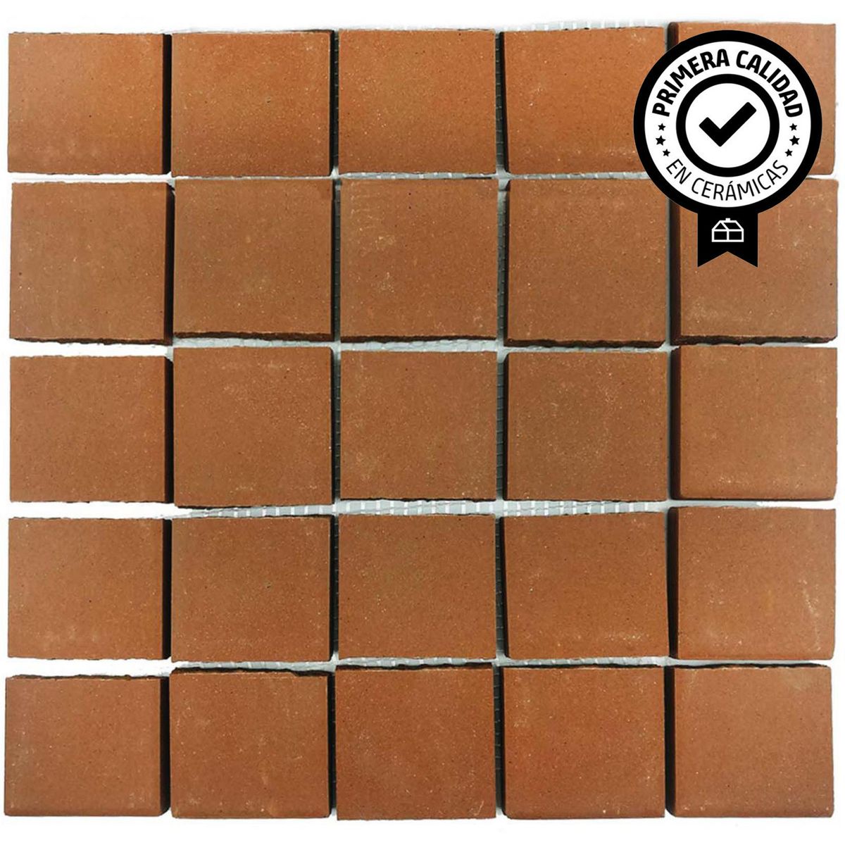 CERAMICAS TORO - Mosaico rústico terracota 30x30 unidad