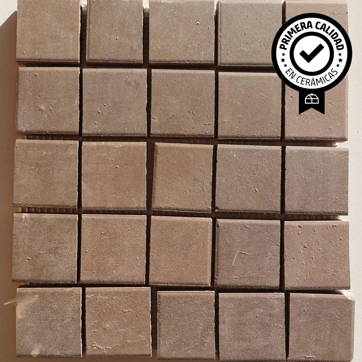 CERAMICAS TORO - Mosaico rústico chocolate 30x30 unidad