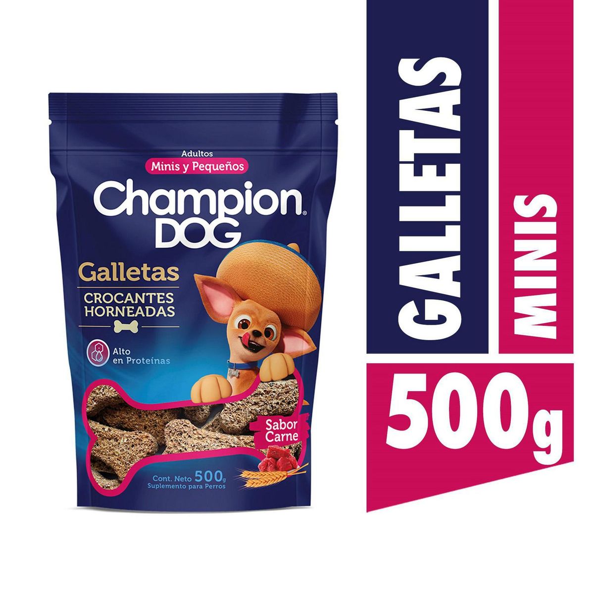 CHAMPION DOG - Galleta perro raza pequeña 500 gr