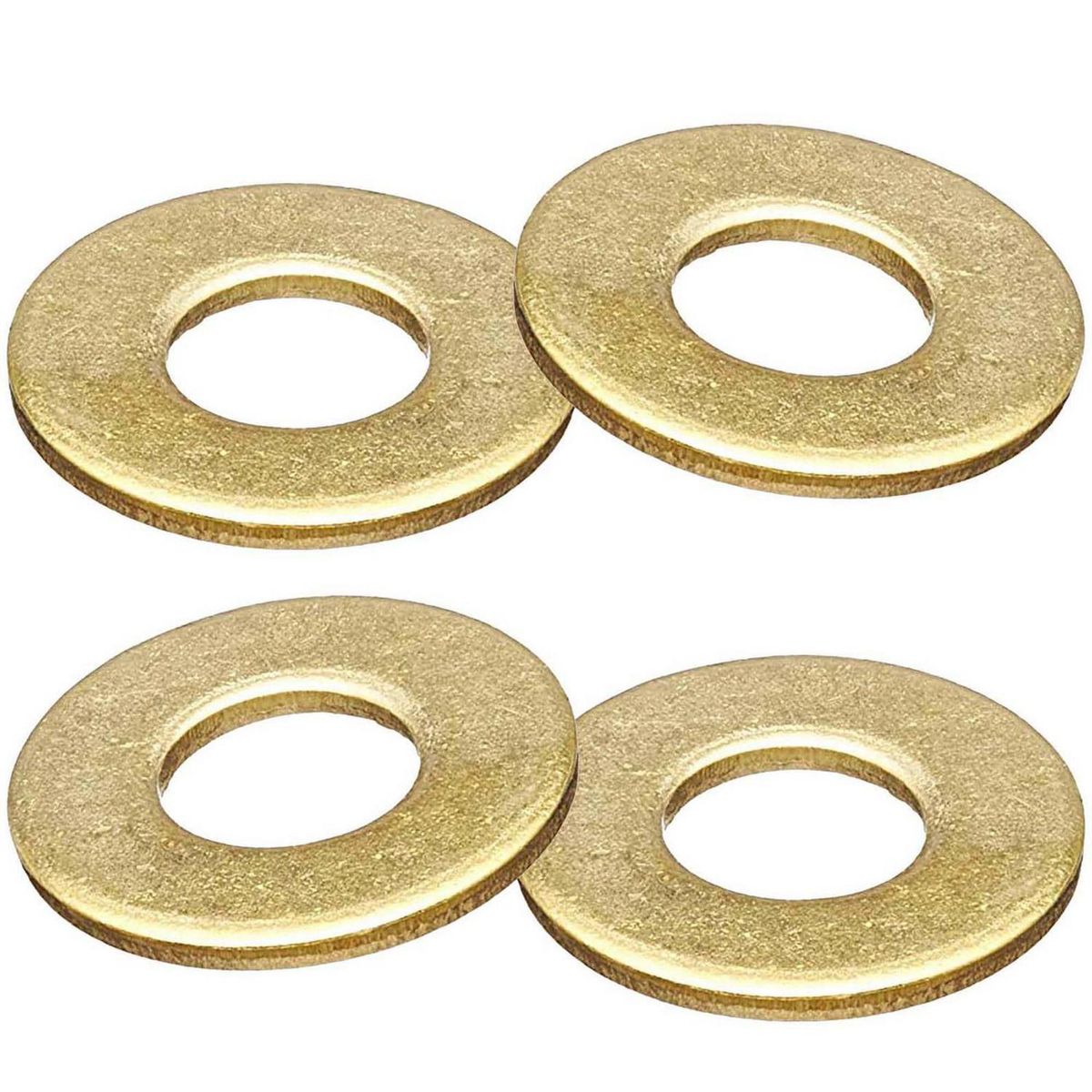 MAMUT - Golilla plana calibrada 1/4 zincado amarillo 4unid