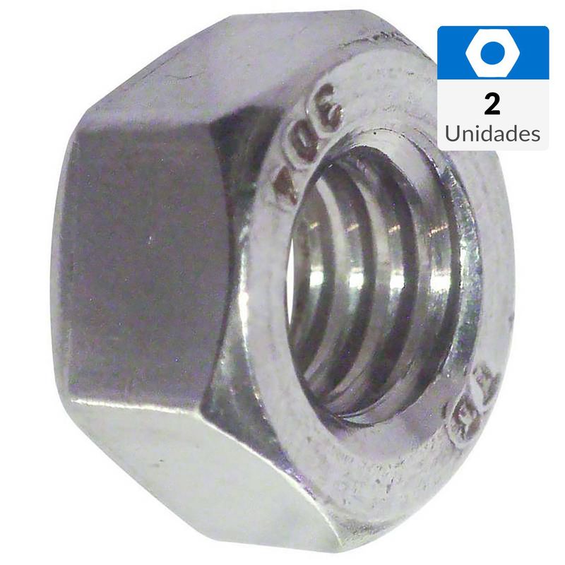 MAMUT - Tuerca hexagonal inoxidable unc 3/8  2unid