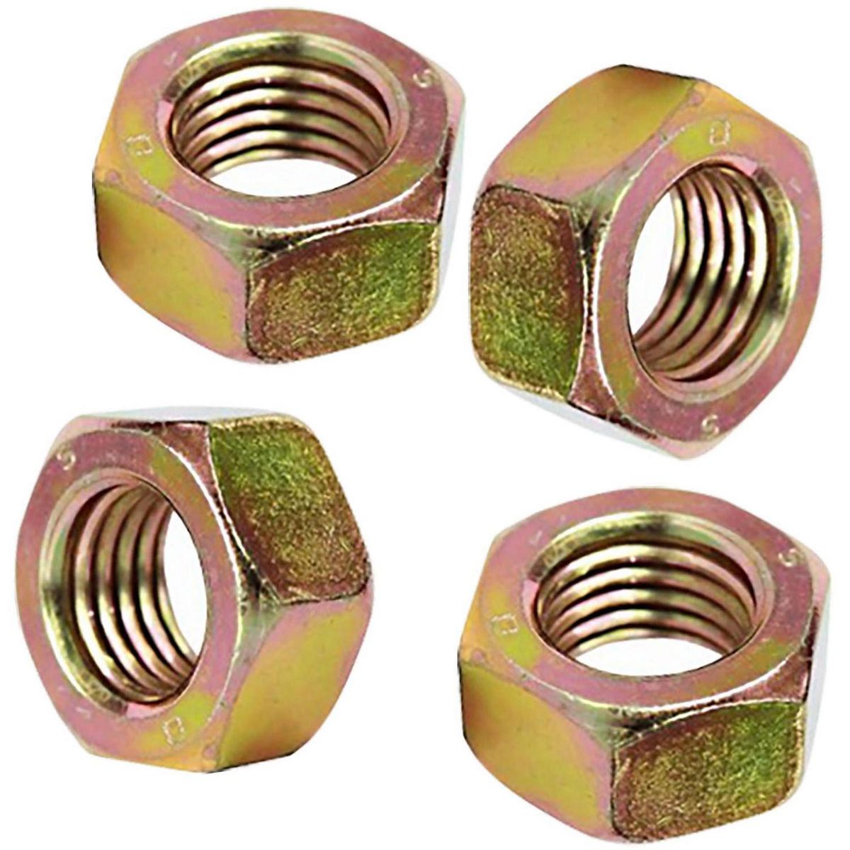 MAMUT - Tuerca hexagonal g2.unc 3/16 zincado amarillo 4unid