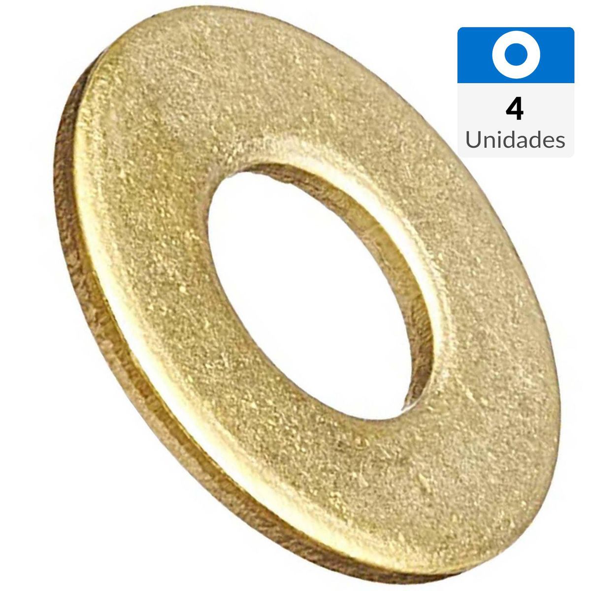 MAMUT - Golilla plana calibrada 5/16 zincado amarillo 4unid