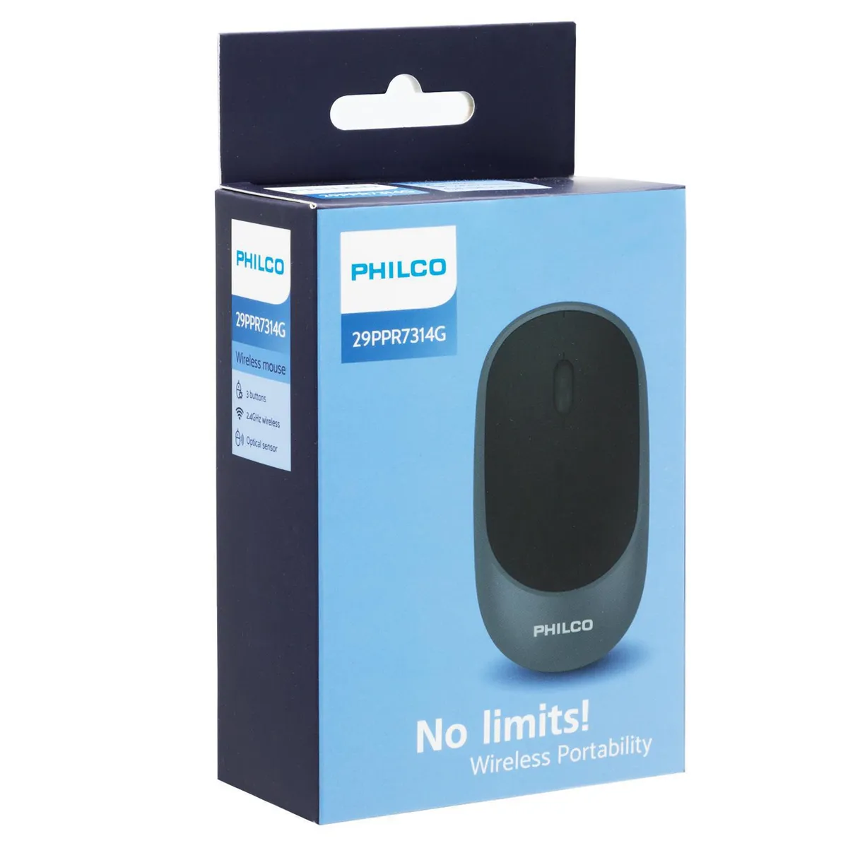 PHILCO - Mouse inalambrico pro 2.4G color Gris