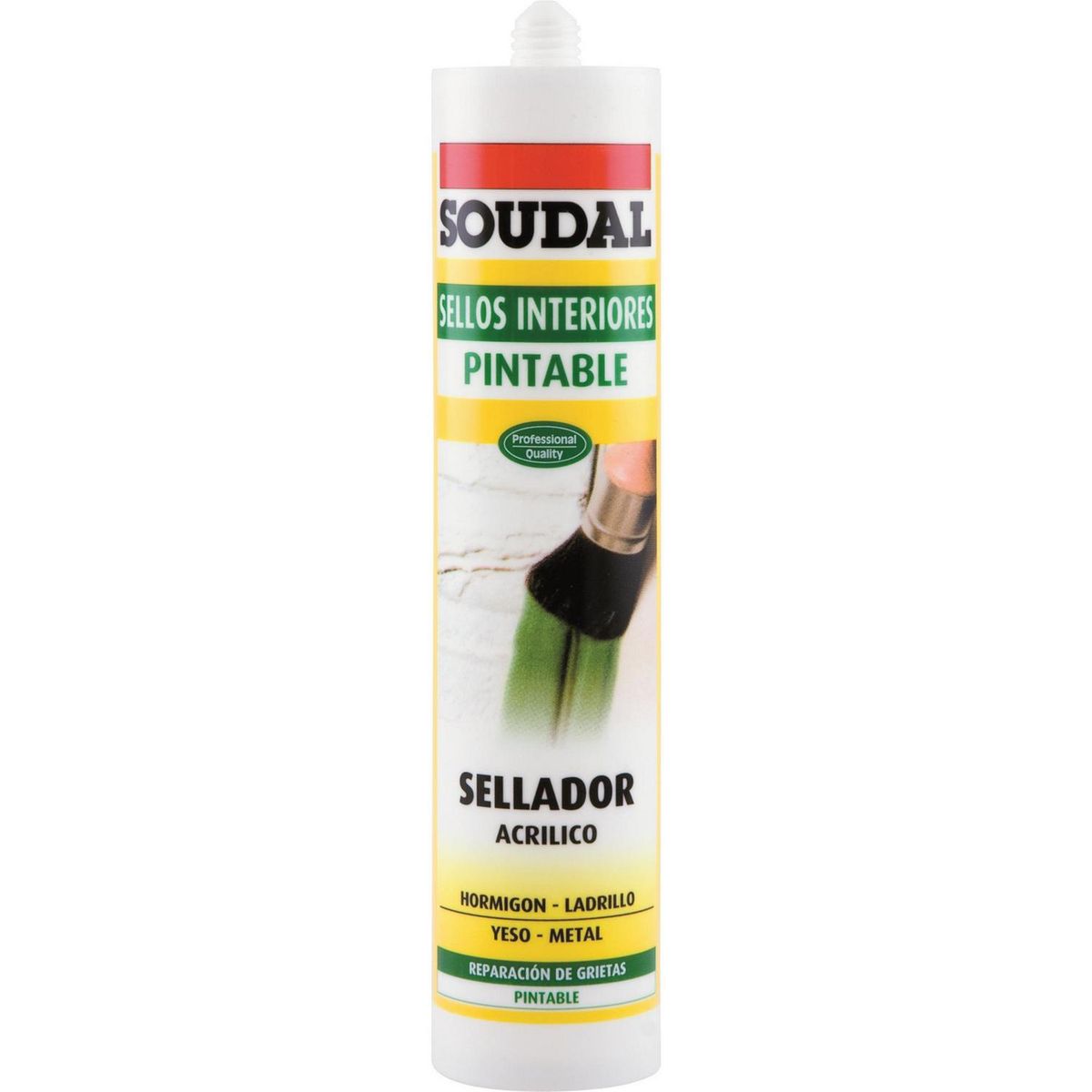 SOUDAL - Sellador Siliconizado Soudal Gris 400 Gr para Juntas y Grietas