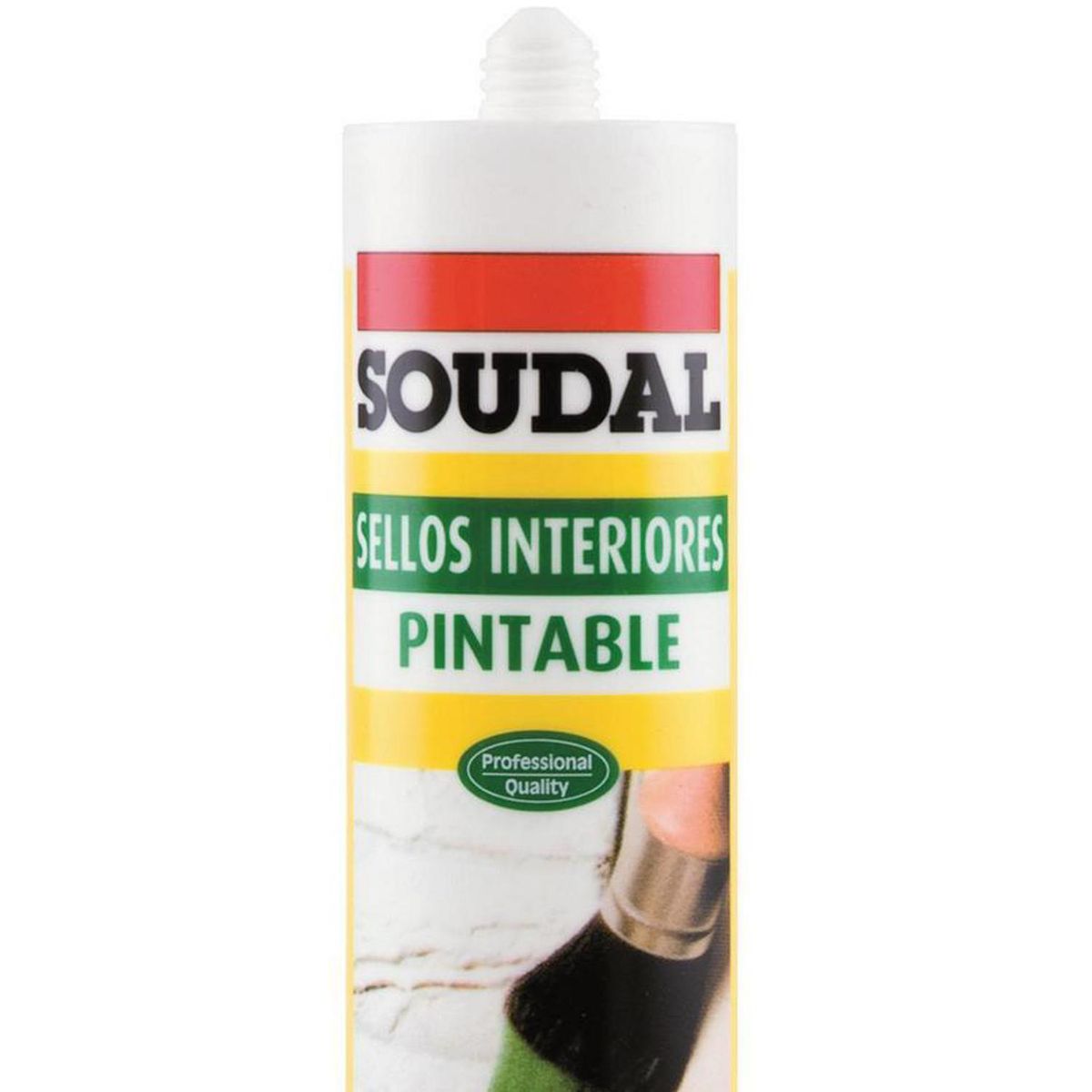 SOUDAL - Sellador Siliconizado Soudal Gris 400 Gr para Juntas y Grietas