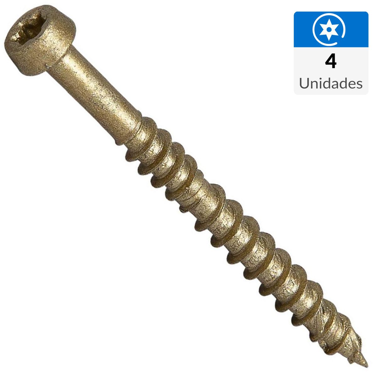 MAMUT - Tornillo Tirafondo Madera 140 mm 8 mm 4 unidad(es)