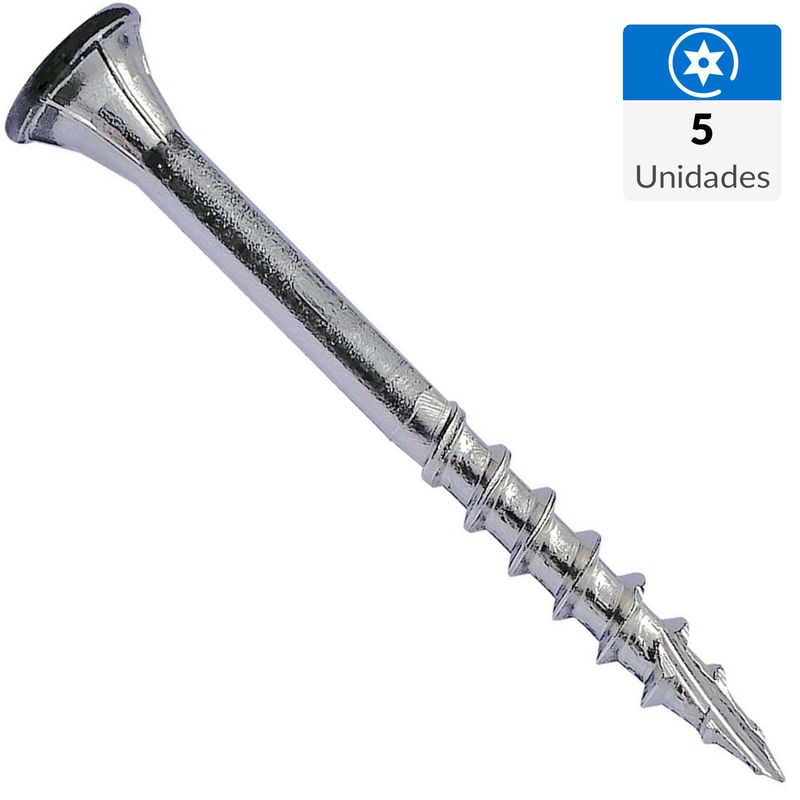 MAMUT - Tornillo Tirafondo Cabeza Torx Madera 200 mm 10 mm 5 unidad(es)