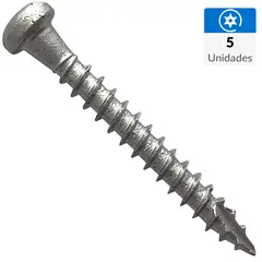 MAMUT - Tornillo Tirafondo Madera 160 mm 10 mm 5 unidad(es)