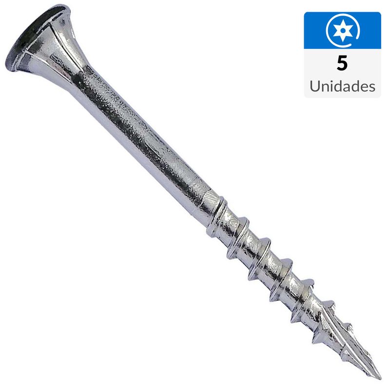 MAMUT - Tornillo Tirafondo Cabeza Torx Madera 100 mm 10 mm 5 unidad(es)