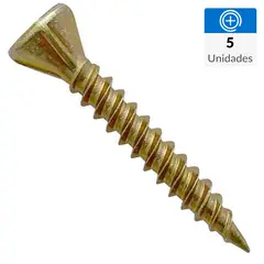MAMUT - Tornillo Tirafondo Madera Aglomerada 220 mm 6 mm 5 unidad(es)