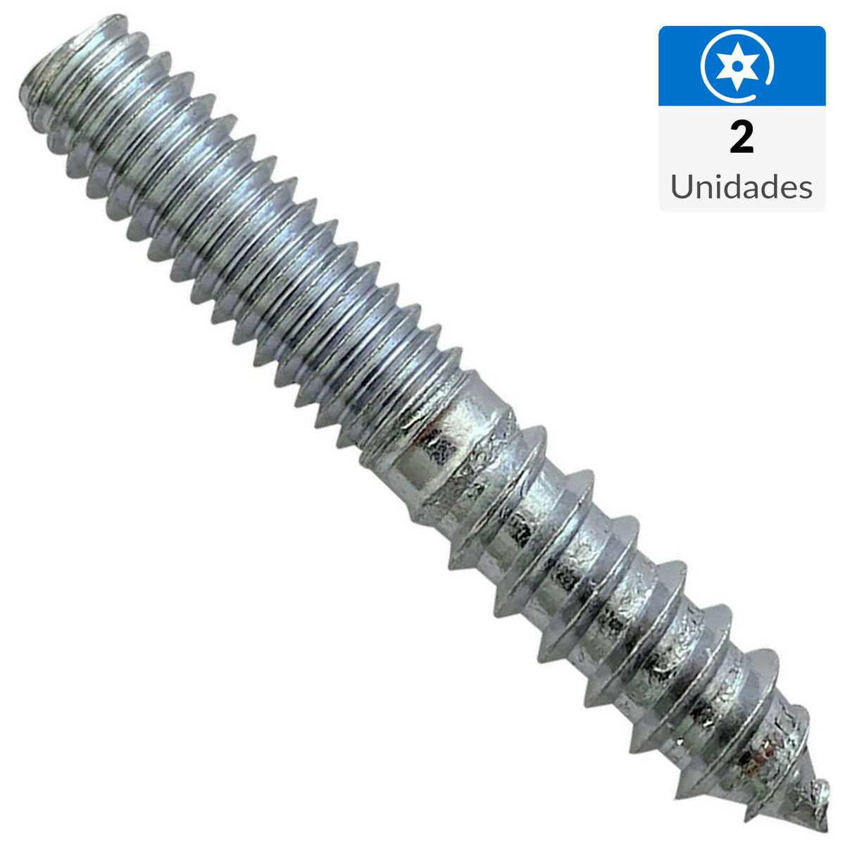 MAMUT - Esparrago rosca madera/metal 5/16x3.1/2 zincado brillante 2unid