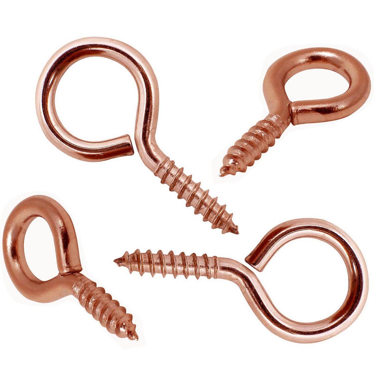 MAMUT - Cancamo cerrado rosca madera N0 x 23 cobrizado 4unid