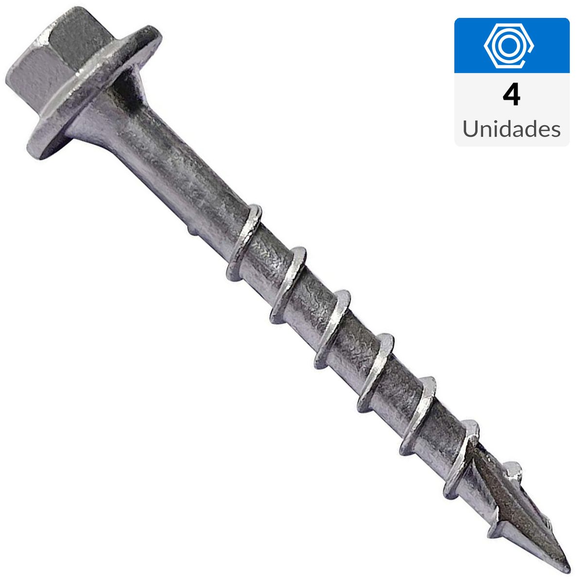 MAMUT - Tornillo Tirafondo Madera 1/2 " 4 mm 4 unidad(es)