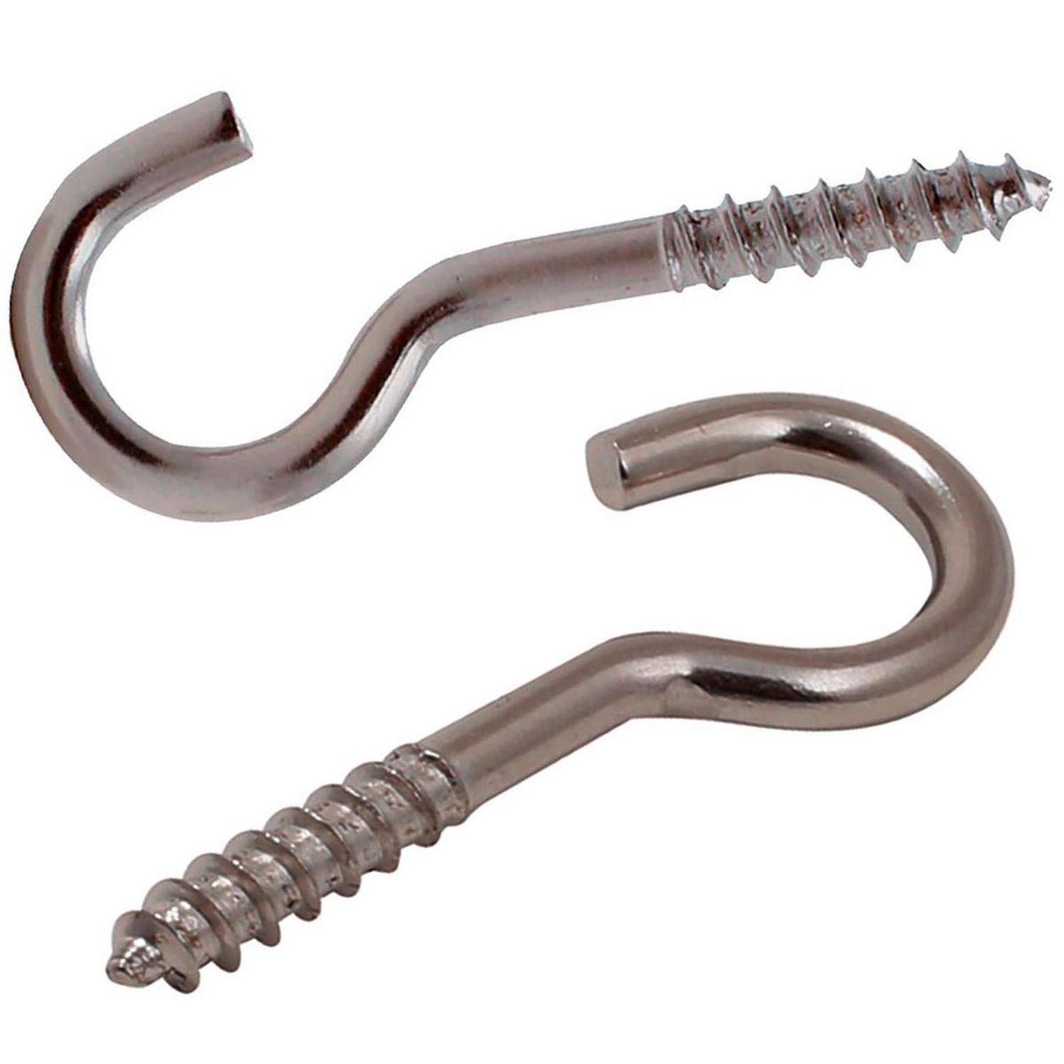 MAMUT - Cancamo abierto rosca madera N7 x 61 niquelado 2unid