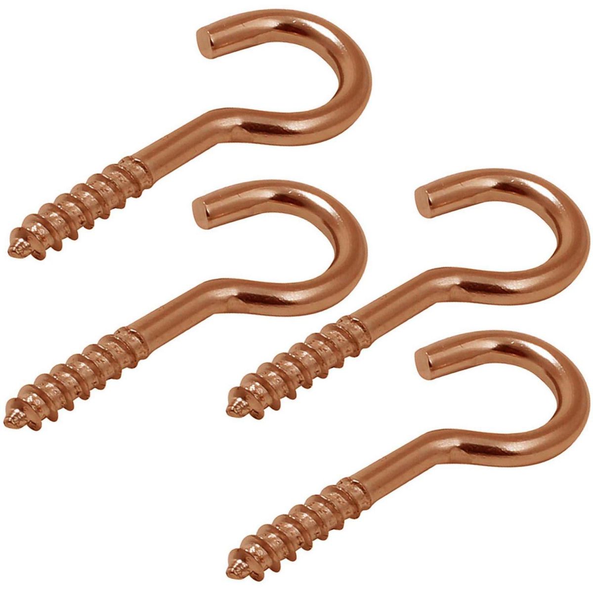 MAMUT - Cancamo abierto rosca madera N5 x 60 cobrizado 4unid