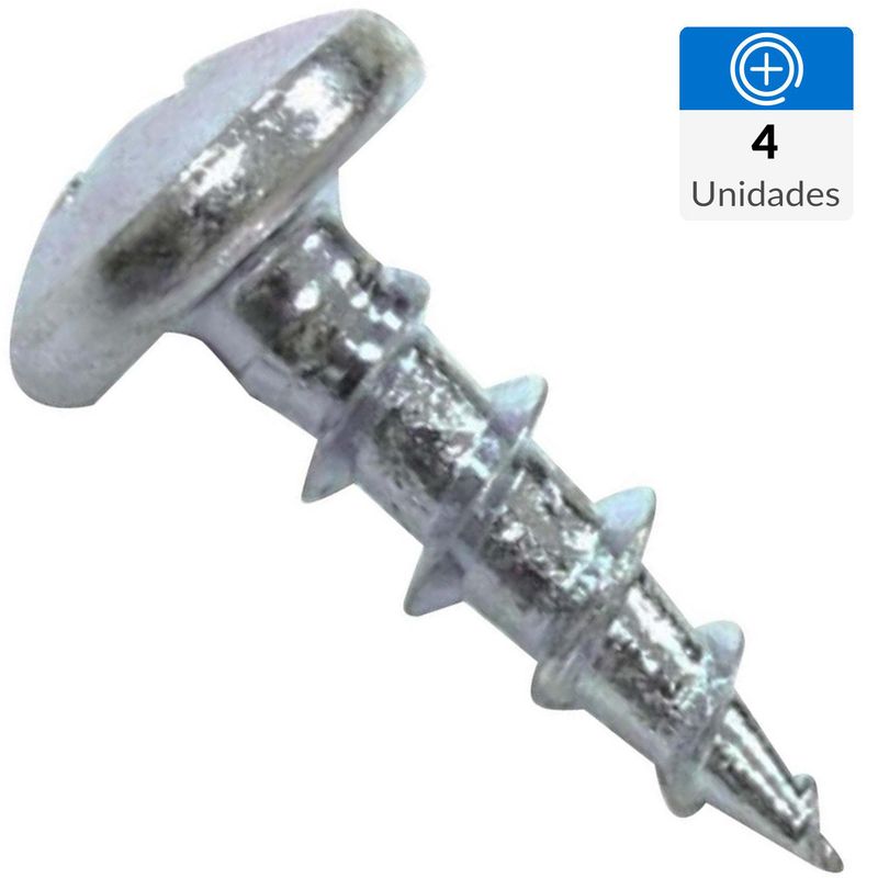 MAMUT - Tornillo Tirafondo Cabeza Torx Madera 1/4 " 3.8 mm 4 Unidades