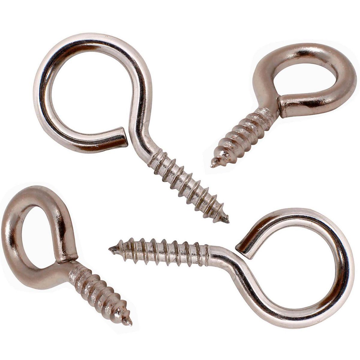 MAMUT - Cancamo cerrado rosca madera N0 x 23 niquelado 4unid