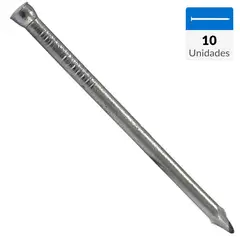 MAMUT - Clavo punta templada 1.2x1/2" zincado brillante 10unid