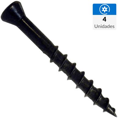 Tornillo deck screw pta.fina #8x35 ruspert 4unid