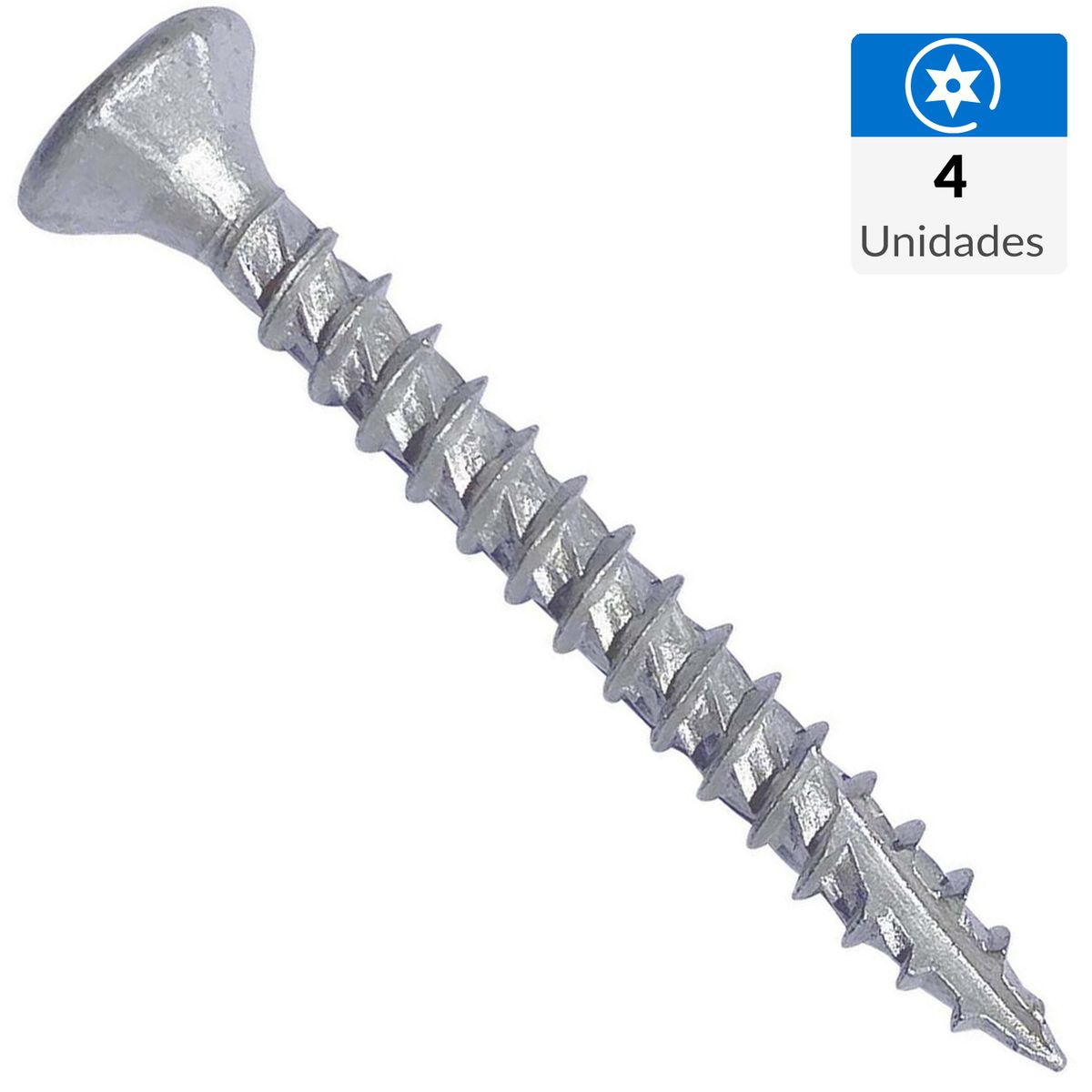 MAMUT - Tornillo Tirafondo Madera 60 mm 5 mm 4 unidad(es)