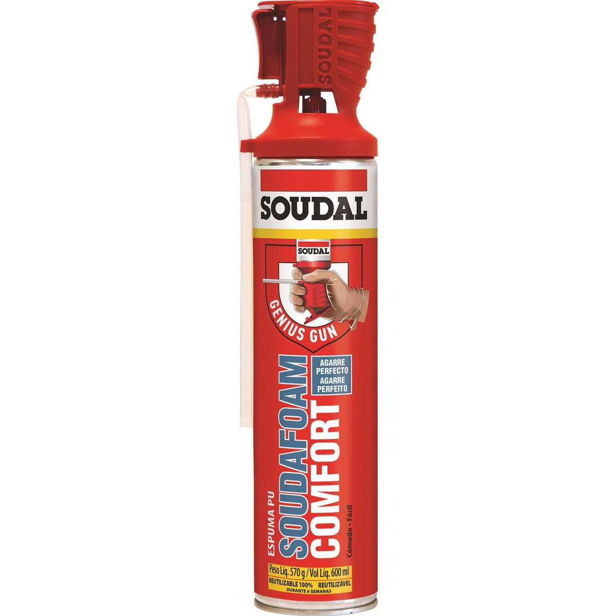 SOUDAL - Soudal 600 ml Expansiva Aislante Roja