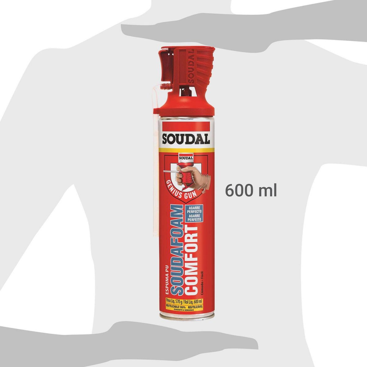 SOUDAL - Soudal 600 ml Expansiva Aislante Roja